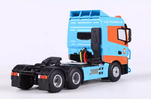 Load image into Gallery viewer, MJ 1:64 Blue Gulf SANY Trailer Container Truck Model Diecast Metal Car New Collection
