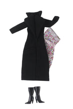 Load image into Gallery viewer, Barbie Doll Clothing 11.5&quot; Girl Wear Fashion Outfits 1/6 Black Coat Dress Boots
