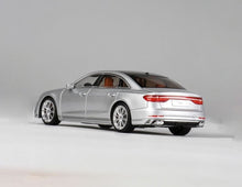 Load image into Gallery viewer, JKM 1:64 Silver S8 L D5 Luxury Sedan Sports Model Diecast Metal Car New Collection

