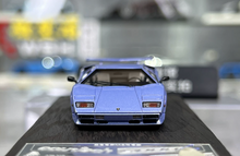 Load image into Gallery viewer, 1:64 Deepmaker Light blue Countach 5000s Sports Model Diecast Resin Car New Collection
