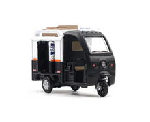 Load image into Gallery viewer, XCARTOYS 1:64 Black Mail Delivery Tricycle Bike Model Toy Metal NIP
