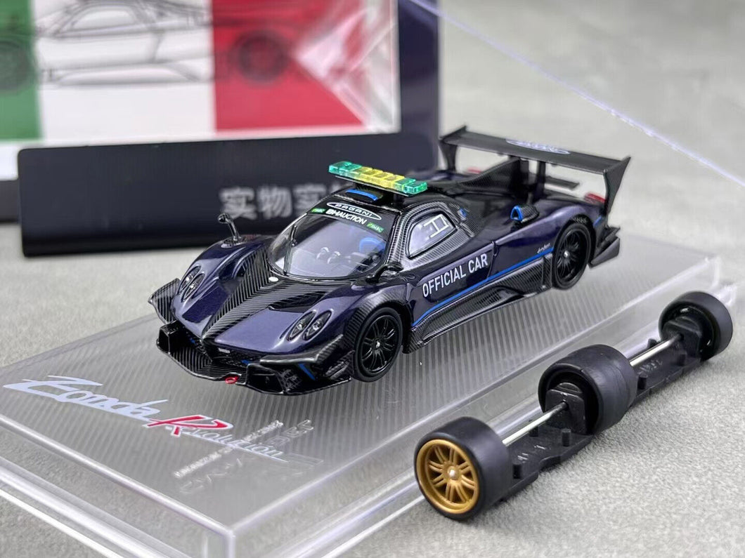 CM 1:64 Zonda Revolucion Safety Pace Official Sports Model Diecast Metal Car