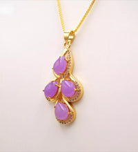 Load image into Gallery viewer, Nature Jade Leaves Drop Pendant Necklace Gift Jewelry charm Blessing Lucky New
