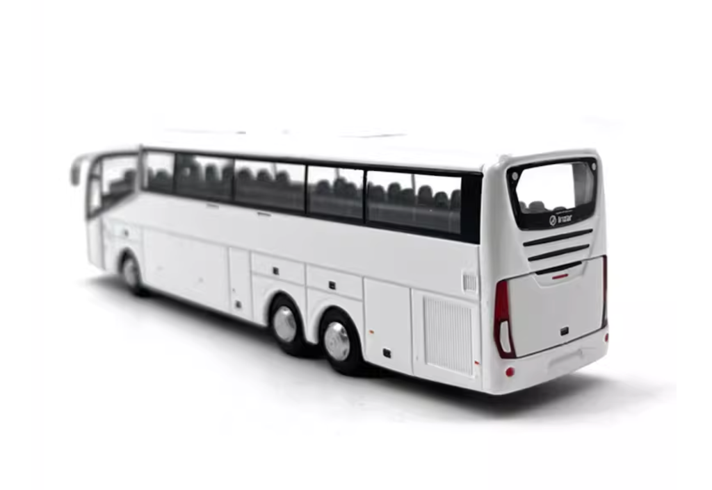 OXFORD 1:76 White Irizar I6 Travel City Tour Bus Model Diecast
