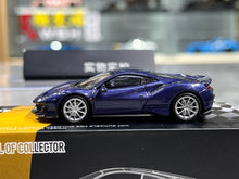 Load image into Gallery viewer, TOC 1:64 Blue 488 Pista Coupe Sports Model Diecast Metal Car New Collection

