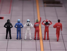 Load image into Gallery viewer, 1:64 Painted Figure Model Miniature Resin Diorama Toy Sand Racing Driver Racer
