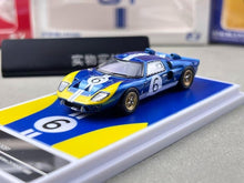 Load image into Gallery viewer, FY 1:64 Blue #6 GT40 MK1 MK2 Coupe Racing Sports Model Diecast Metal Car New Collection
