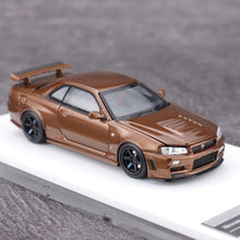 Load image into Gallery viewer, MH 1:64 Brown Skyline GTR R34 Nismo CRS Sports Model Diecast Metal Car New Collection

