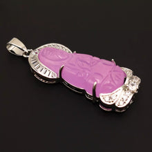 Load image into Gallery viewer, Nature Jade Guanyin Pendant Necklace Gift Jewelry charm Blessing Fortune New hh
