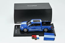 Load image into Gallery viewer, Funny 1:64 Blue Stripe F150 Shelby Pickup Truck Model Diecast Metal Car New Collection
