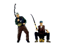 Load image into Gallery viewer, 1:64 Painted Figure Mini Model Miniature Resin Diorama Go Fishing Fisherman A
