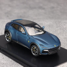 Load image into Gallery viewer, Funny 1:64 Matte Blue F Purosangue SUV Luxury Sports Model Diecast Metal Car
