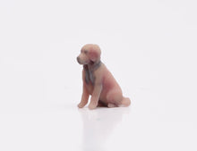 Load image into Gallery viewer, 1:64 Painted Figure Model Miniature Resin Sand Golden Retriever Pet Dog Sitting
