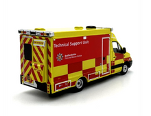 Load image into Gallery viewer, OXFORD 1:76 Yellow Benz Fire Rescue Vehicle Van Truck Model Diecast Metal Car New
