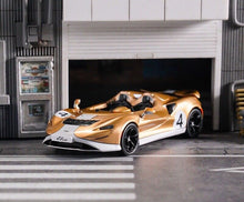 Load image into Gallery viewer, CM 1:64 Gold Elva Super Racing Sports Model Toy Diecast Metal Car Box

