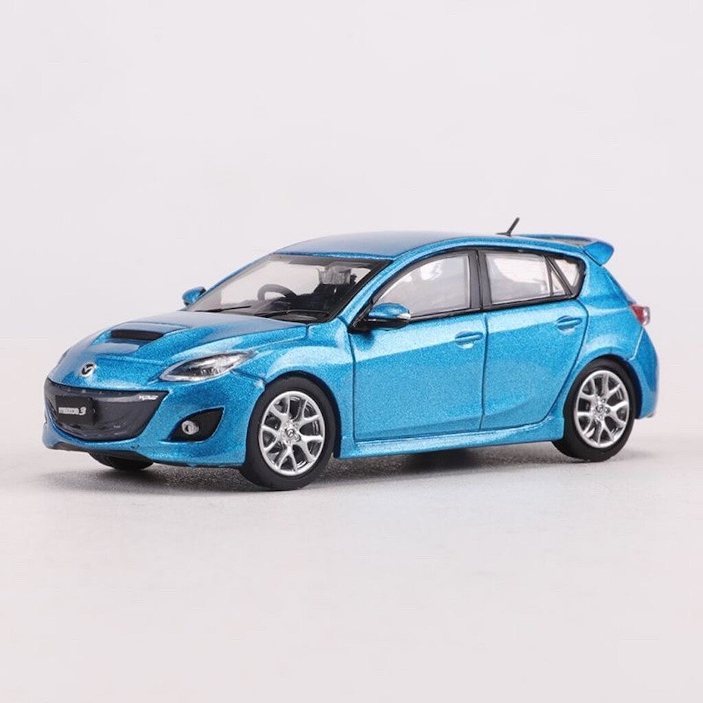 GCD 1:64 Blue MPS Mazda 3 Hatchback Sports Model Diecast Metal Car BN