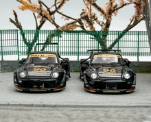 Load image into Gallery viewer, SW 1:64 Black RWB 911 Charlene Racing Sports Model Diecast Metal Car New Collection
