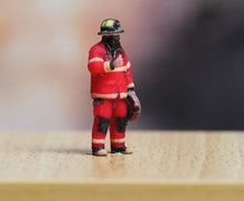 Load image into Gallery viewer, 1:64 Painted Figure Model Miniature Resin Diorama Sand Fire Man Firefighter Toy

