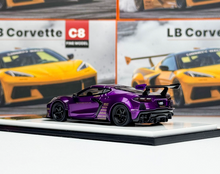 Load image into Gallery viewer, Fine 1:64 Purple C8 LB Widebody Sports Model Diecast Metal Car New Collection
