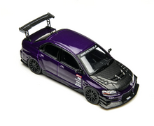 Load image into Gallery viewer, TM 1:64 Purple Carbon Lancer EVO 9 IX Sports Model Diecast Metal Car New Collection
