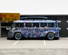 Load image into Gallery viewer, Liberty 1:64 Blue Sunflower VW T1 Kombi Van Camper Model Diecast Metal Car
