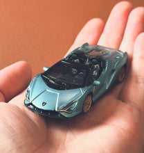 Load image into Gallery viewer, TSC 1:64 Blue Green Sian Super Racing Sports Model Diecast Metal Car New Collection
