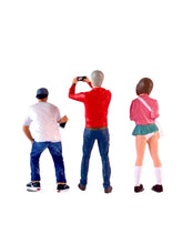 Load image into Gallery viewer, 1:64 Painted Figure Model Miniature Resin Diorama Camera Man Pretty Girl Boy Toy

