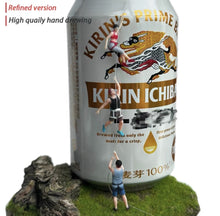 Load image into Gallery viewer, 1:64 Painted Figure Mini Model Miniature Resin Diorama Climber Mountaineer Sand
