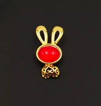 Load image into Gallery viewer, Nature Jade Cute Bunny Pendant Necklace Gift Jewelry charm Blessing Lucky New a

