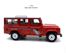 Load image into Gallery viewer, 1:76 Red Land Rover Defender 110 V6 ORV Classic Model Diecast Metal Car New Collection

