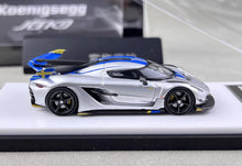 Load image into Gallery viewer, HKM 1:64 Silver Blue Jesko Attack Racing Sports Model Diecast Metal Car New Collection
