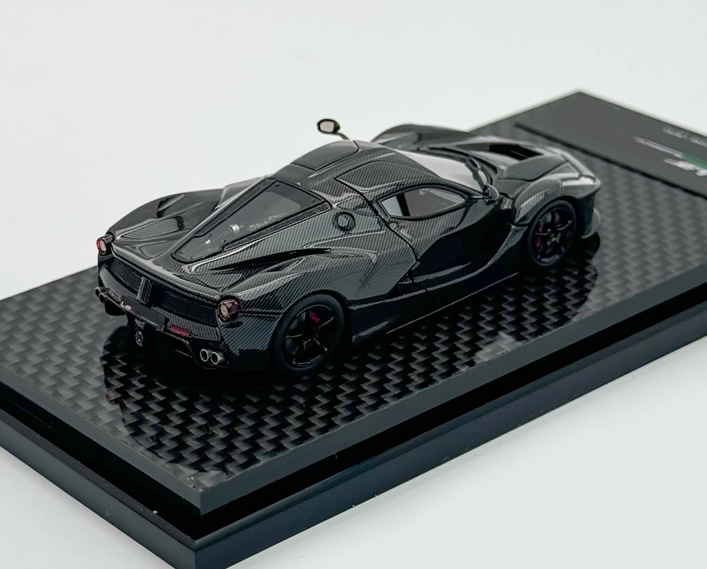 DMH 1:64 Black Full Carbon Laferrari Aperta Sports Model Diecast