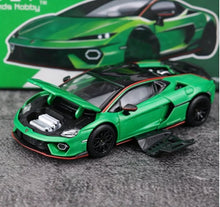 Load image into Gallery viewer, TH 1:64 Green Temerario Sports Model Diecast Metal Car New Collection
