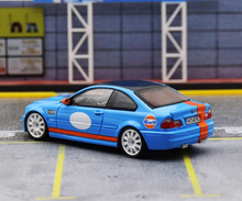 Load image into Gallery viewer, SW 1:64 Blue Gulf M3 E46 Coupe Sports Model Diecast Metal Car New

