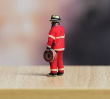 Load image into Gallery viewer, 1:64 Painted Figure Model Miniature Resin Diorama Sand Fire Man Firefighter Toy
