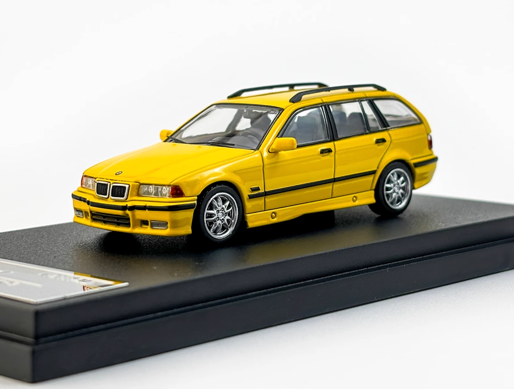 Mortal 1:64 Yellow M3 E36 Touring Wagon Sports Model Diecast Metal Car New Collection