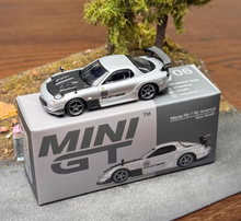 Load image into Gallery viewer, Minigt 1:64 Silver RX-7 FD RE Sports Model Diecast Metal Car New Collection
