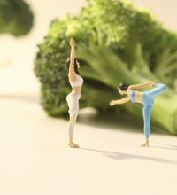 Load image into Gallery viewer, 1:64 Painted Figure Model Miniature Resin Diorama Sand Toy Yoga Sports Gym Girl
