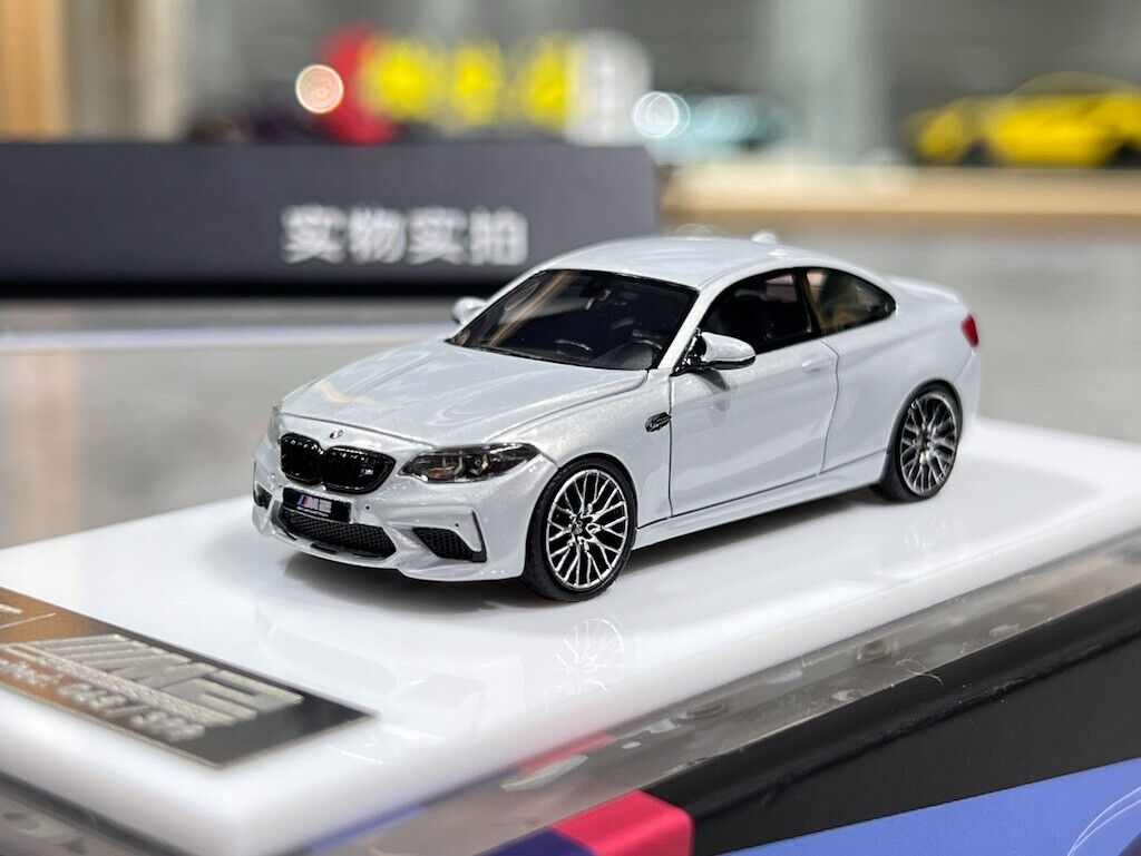 BZMW 1:64 Silver M2 Competition Coupe Sports Model Diecast Resin Car New Collection