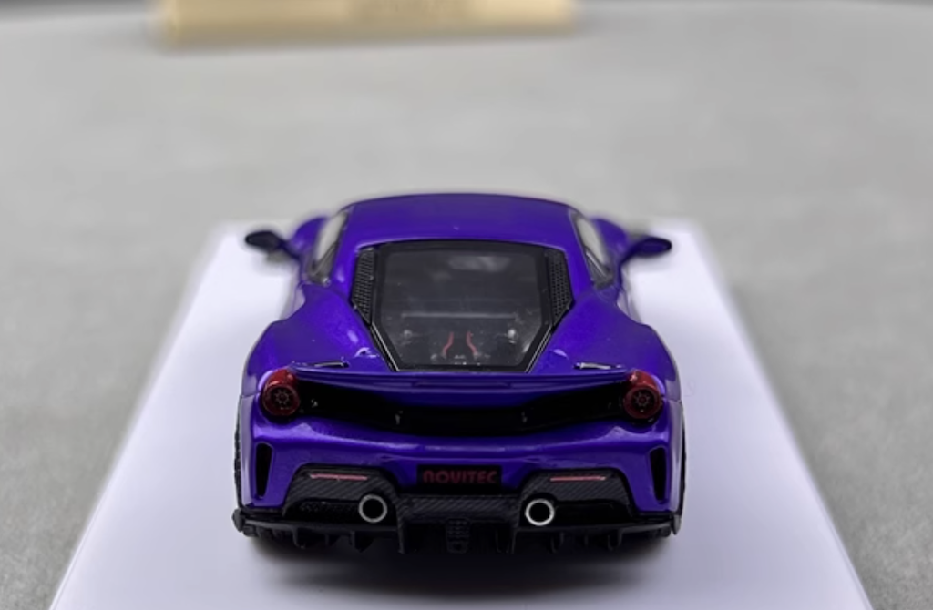 DCM 1:64 Purple Novitec 488 Pista Racing Sports Model Diecast