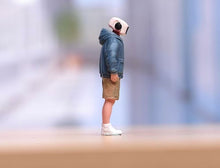 Load image into Gallery viewer, 1:64 Painted Figure Model Miniature Resin Diorama Sand Robot Head Man Boy Toy
