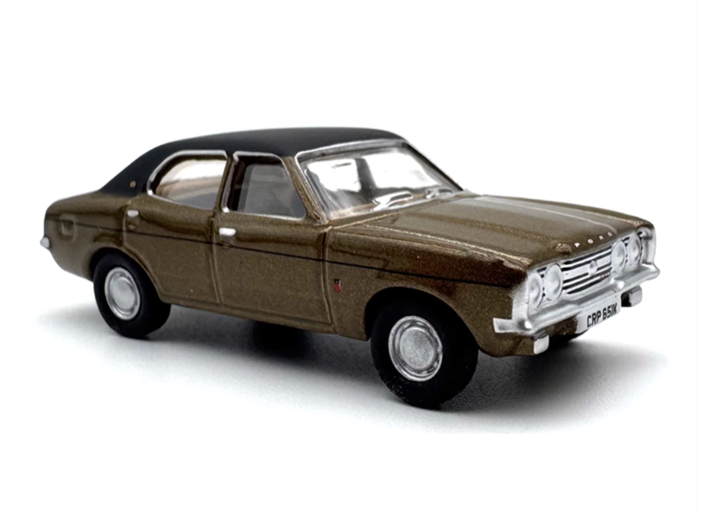 1:76 Brown Cortina MK3 Classic Sports Model Diecast Metal Car New Collection