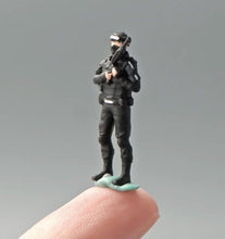 Load image into Gallery viewer, 1:64 Painted Figure Mini Model Miniature Resin Diorama Sand SWAT Policeman Toy
