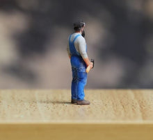 Load image into Gallery viewer, 1:64 Painted Figure Model Miniature Resin Diorama Sand Brace Denim Man Worker
