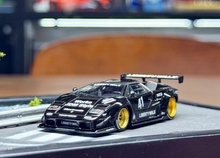 Load image into Gallery viewer, Minigt 1:64 Black Countach LB #41 Racing Sports Model Diecast Metal Car New Collection
