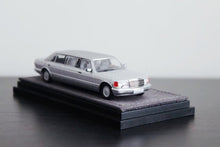 Load image into Gallery viewer, MZS 1:64 Silver W126 1000Sel Luxury Limousine Model Diecast Metal Car New Collection
