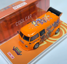 Load image into Gallery viewer, CC 1:64 Orange Dinosaur VW T1 Widebody Van Sports Model Diecast Metal Car New Collection
