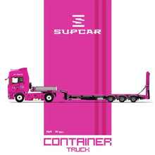 Load image into Gallery viewer, Supcar 1:64 Pink S730 Flatbed Container Truck Model Diecast Metal Car New Collection
