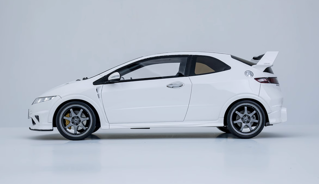 Otto 1:18 JDM White Civic Type R FN2 Mugen Sports Model Diecast Resin ...