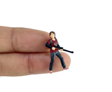 Load image into Gallery viewer, 1:64 Painted Figure Mini Model Miniature Resin Diorama Shotting Killer Man Lady

